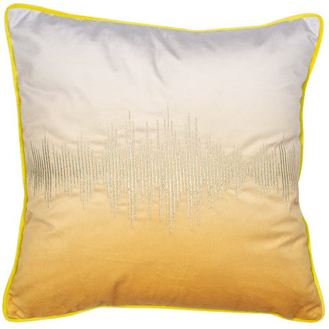 Malini Shadow Mustard Cushion