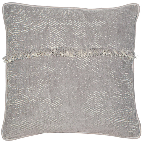 Malini Frangia Grey Cushion