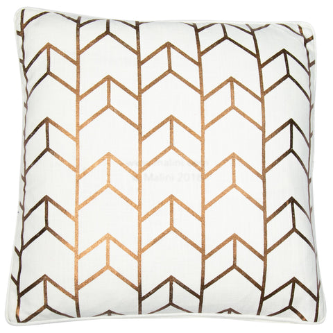 Malini Geo Bronze Cushion
