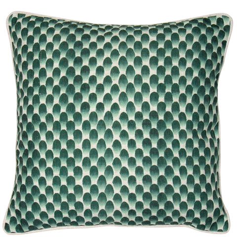 Malini Impression Green Cushion