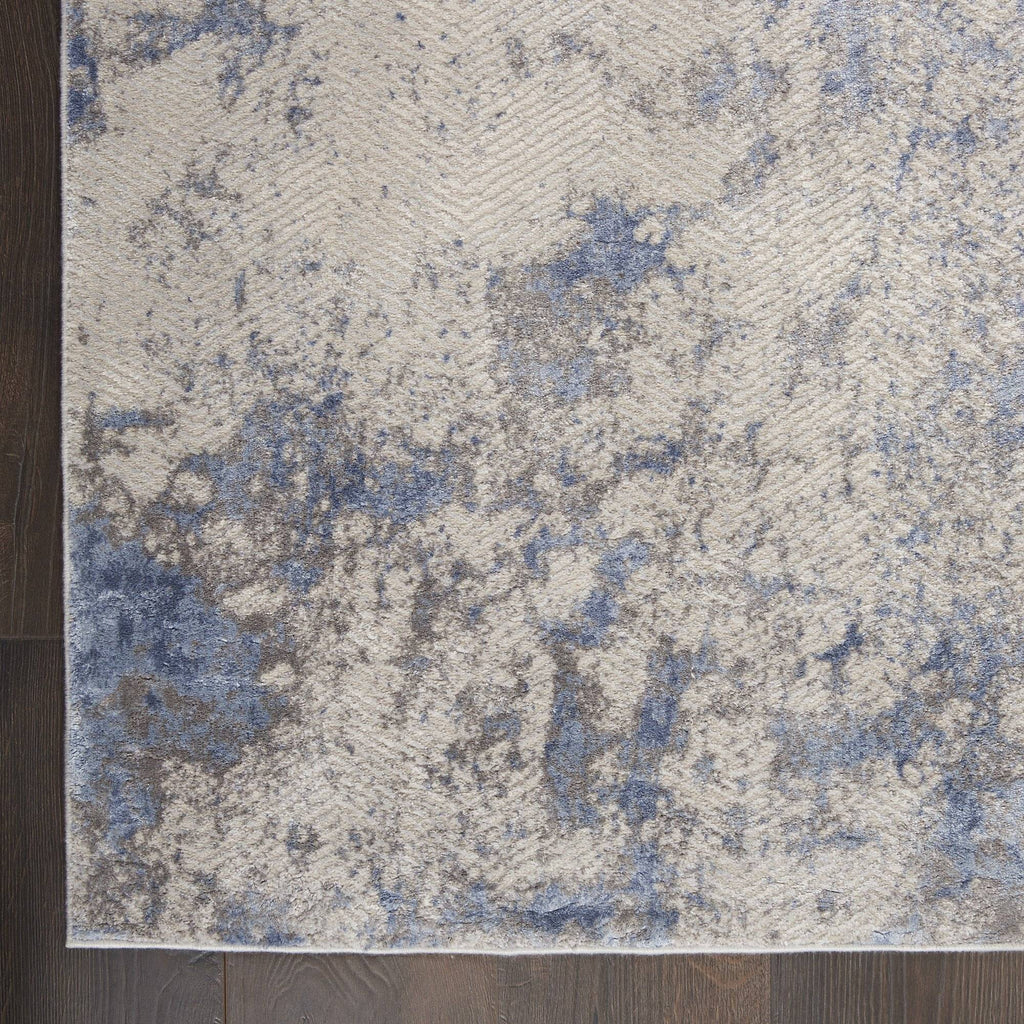 Montay Blue/Ivory Area Rug RUGSANDROOMS 