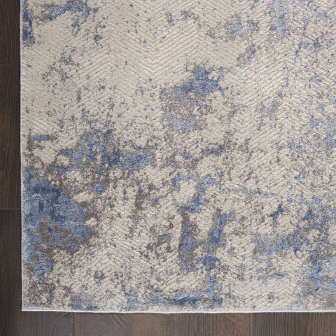 Image of Montay Blue/Ivory Area Rug RUGSANDROOMS 