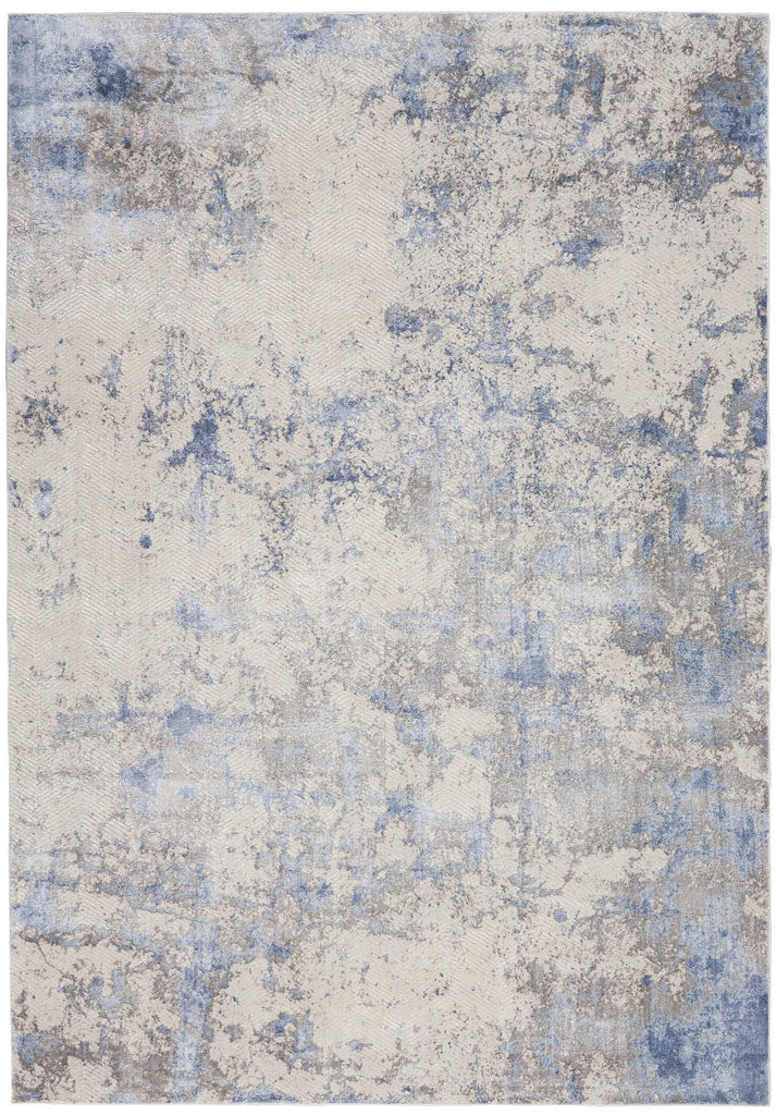Montay Blue/Ivory Area Rug RUGSANDROOMS 