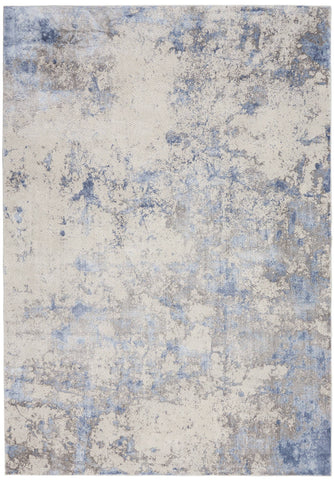 Image of Montay Blue/Ivory Area Rug RUGSANDROOMS 