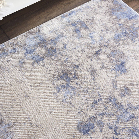 Image of Montay Blue/Ivory Area Rug RUGSANDROOMS 