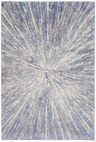 Image of Arianna Blue/Grey Area Rug RUGSANDROOMS 