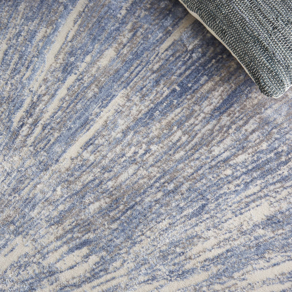 Arianna Blue/Grey Area Rug RUGSANDROOMS 
