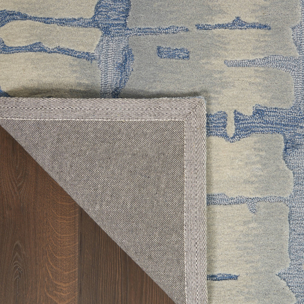 Angela Blue/Grey Area Rug RUGSANDROOMS 