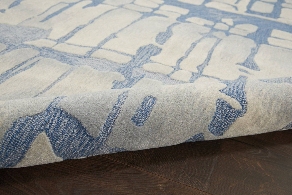 Angela Blue/Grey Area Rug RUGSANDROOMS 