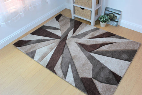 Image of Nimi Beige/Brown Area Rug RUGSANDROOMS 