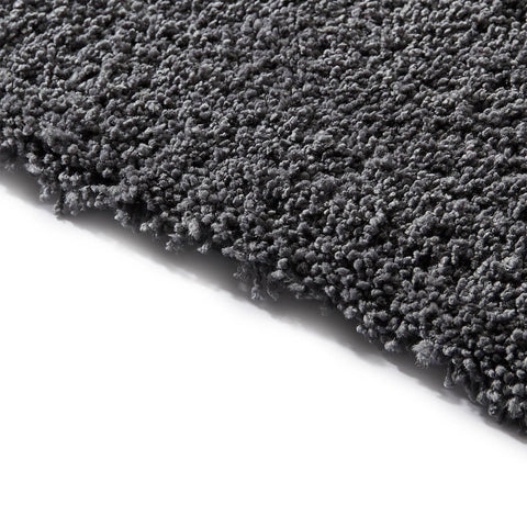 Image of Soft Shaggy Charcoal Grey Area Rug RUGSANDROOMS 