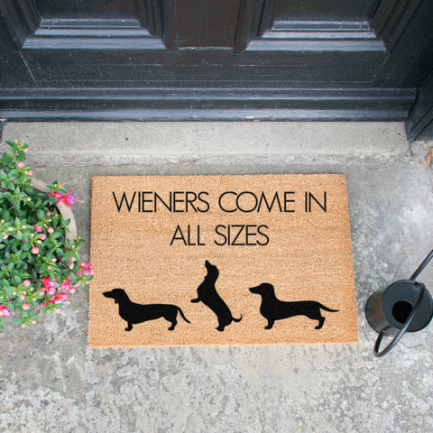 Weiners Come In All Sizes Doormat