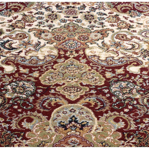 Image of Tabriz Persian Style Red Area Rug RUGSANDROOMS 