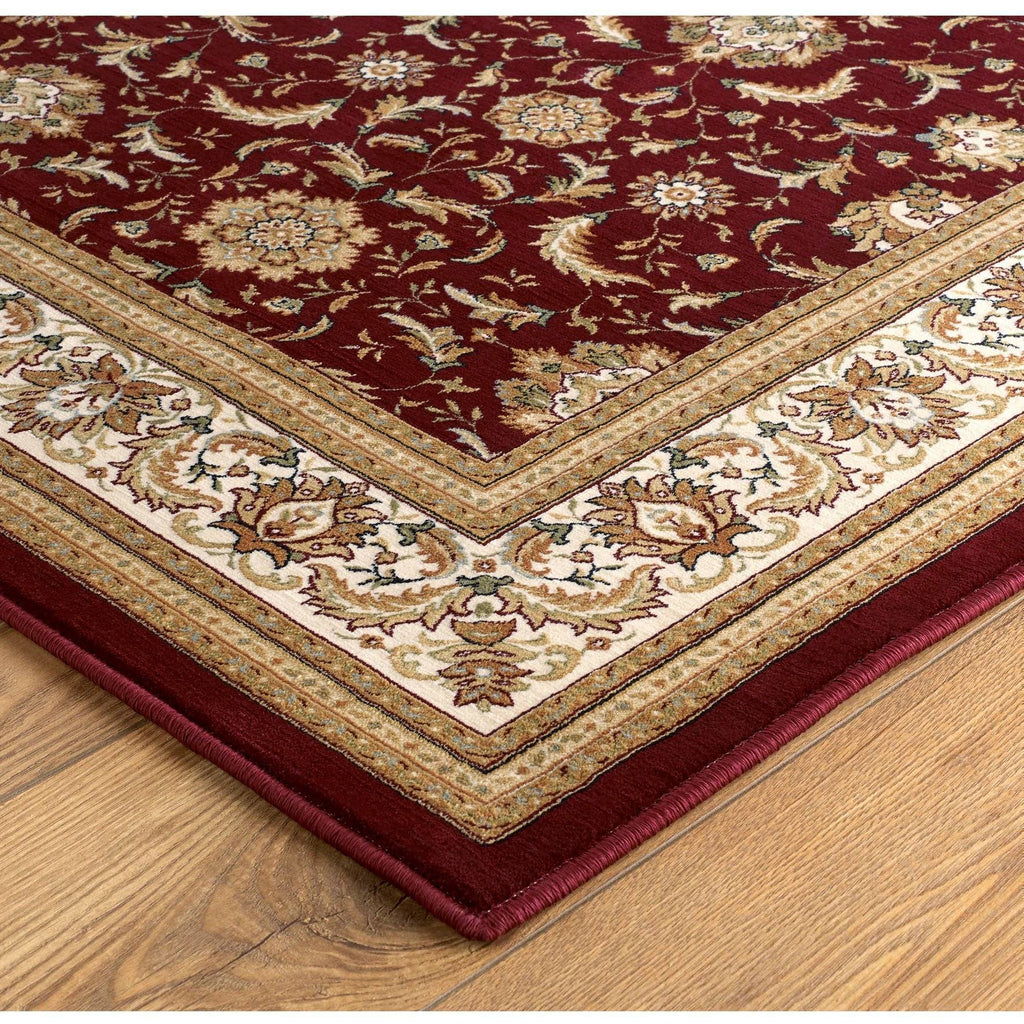 Tabriz Red Area Rug RUGSANDROOMS 