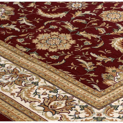 Image of Tabriz Red Area Rug RUGSANDROOMS 