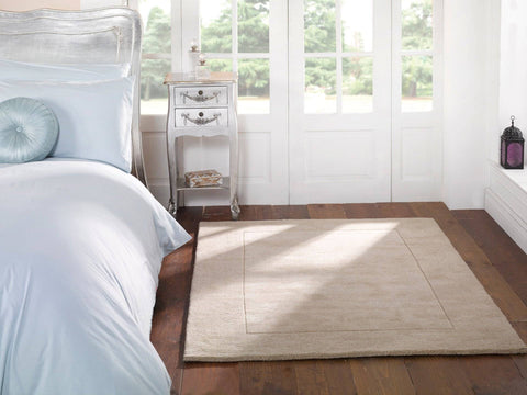 Image of Plain Natural Area Rug RUGSANDROOMS 