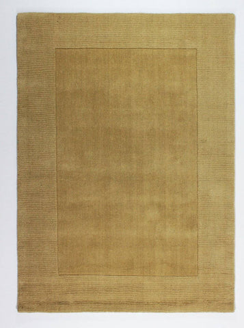 Image of Plain Ochre Area Rug RUGSANDROOMS 