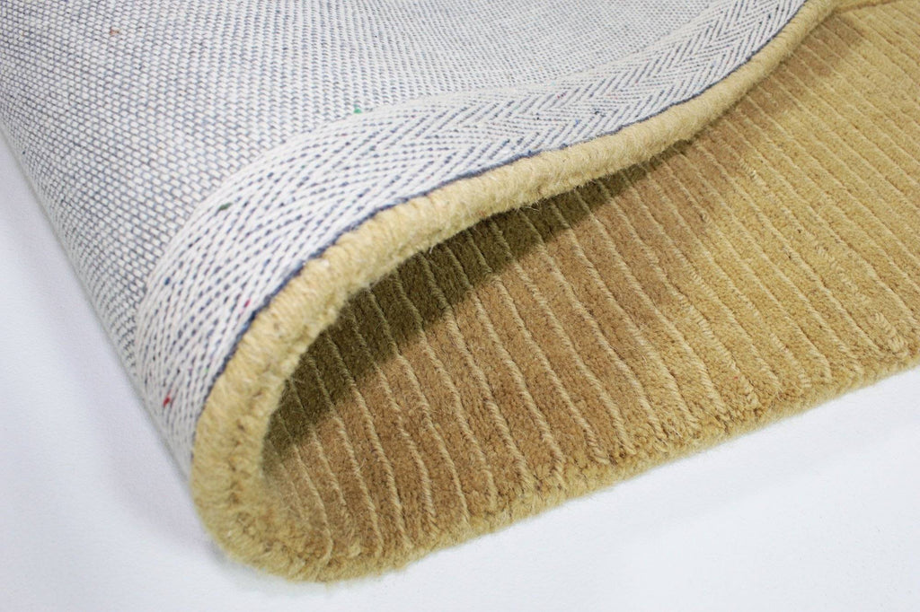 Plain Ochre Area Rug RUGSANDROOMS 