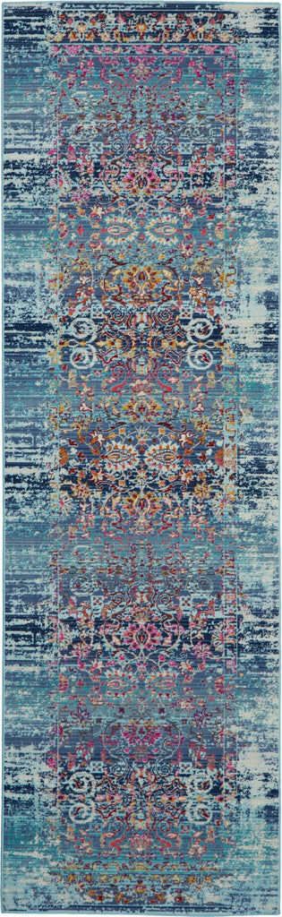 Kashan Blue Area Rug RUGSANDROOMS 