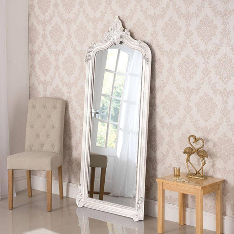 Traditional Vanity White Mirror RUGSANDROOMS 