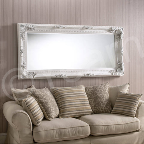 Moselle White Wall Mirror RUGSANDROOMS 