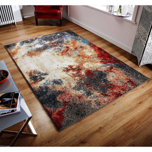 Abstract Multi Coloured Area Rug RUGSANDROOMS 