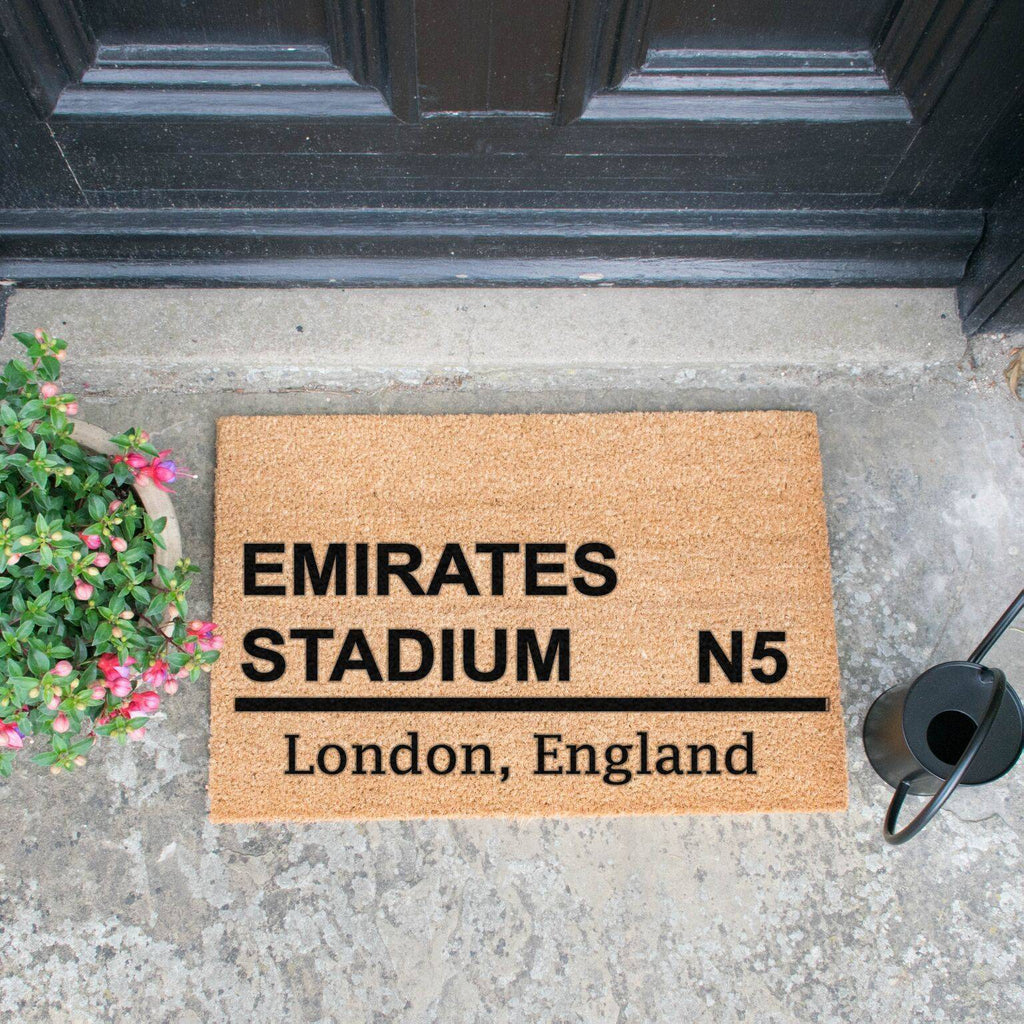 Emirates Stadium Football Doormat RUGSANDROOMS 