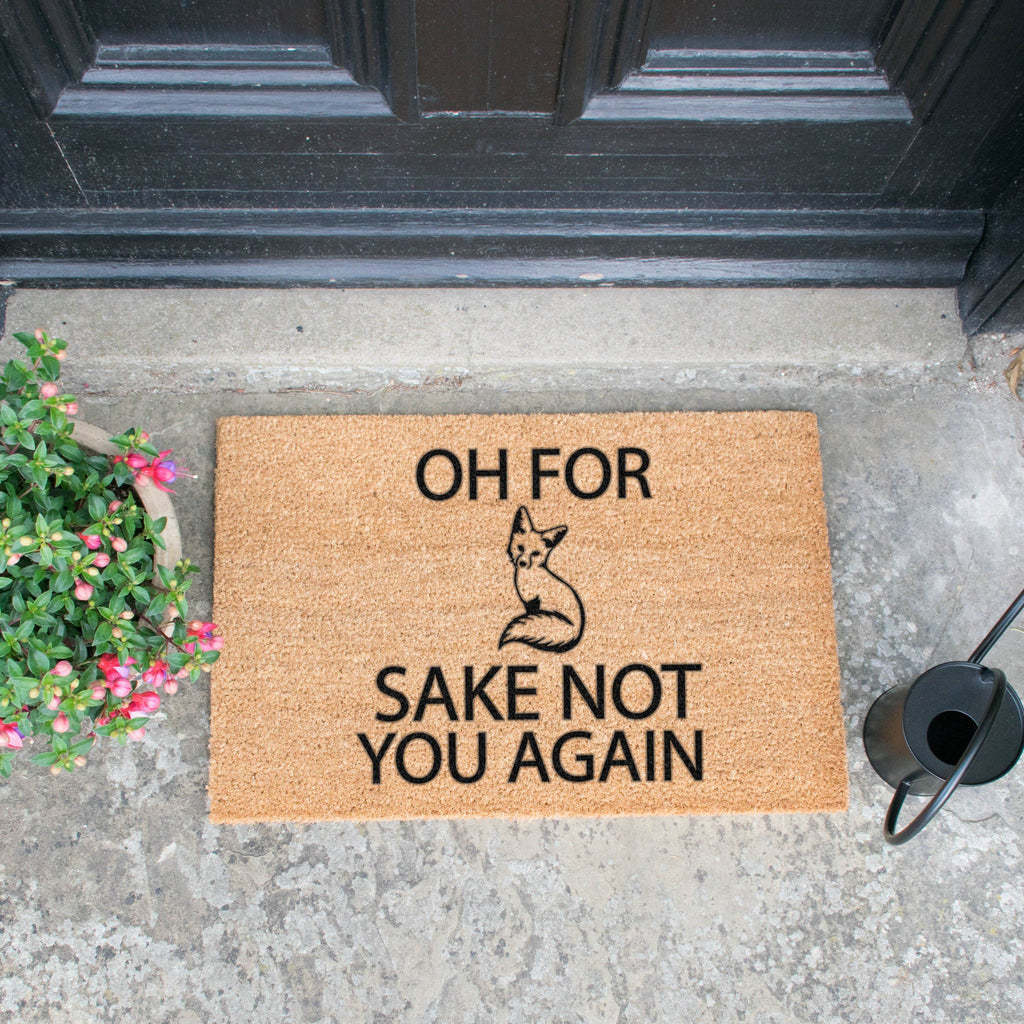 For Fox Sake Doormat RUGSANDROOMS 