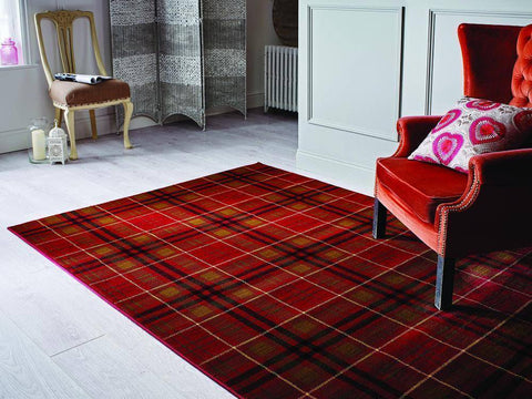 Carina Red Area Rug RUGSANDROOMS 