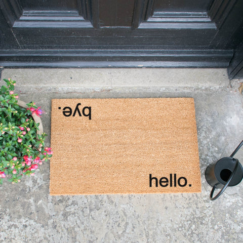 Hello, Bye Doormat RUGSANDROOMS 
