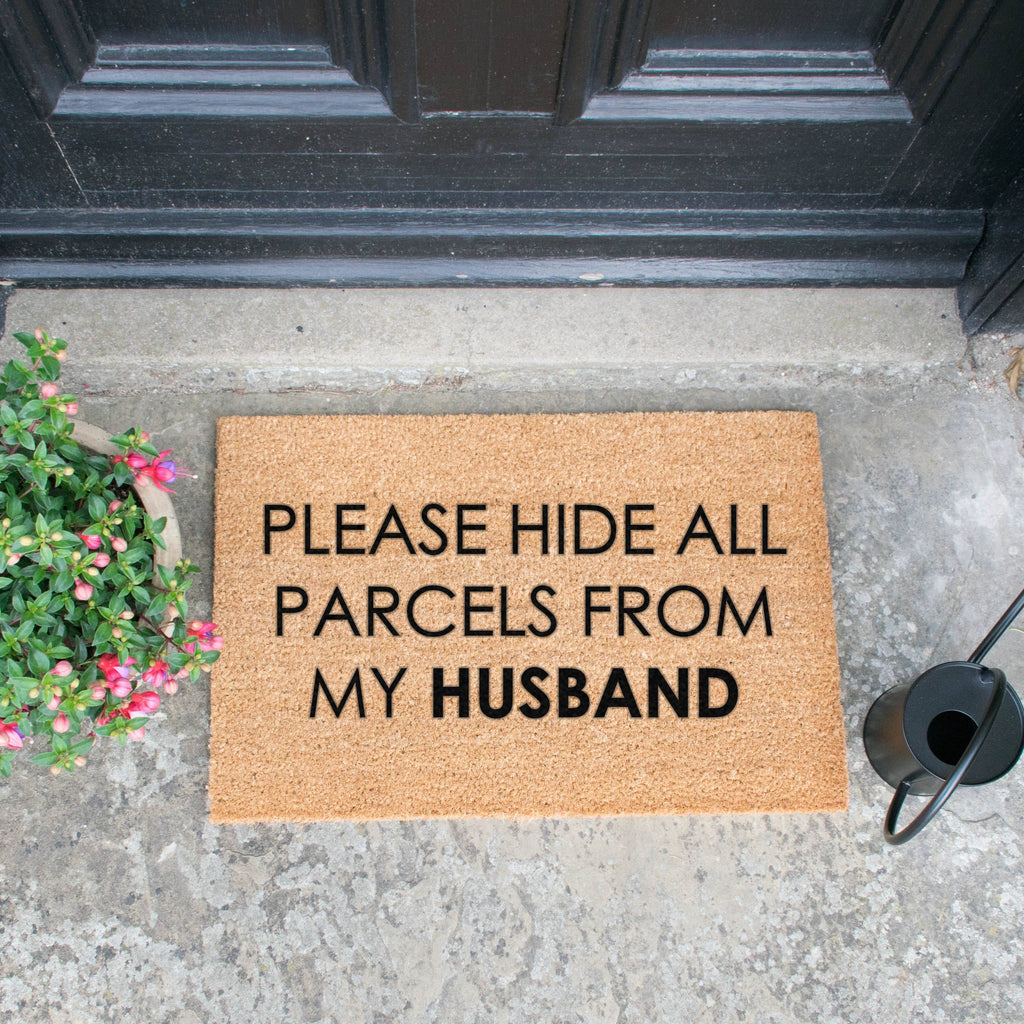 Please Hide All Parcels From My Husband Doormat RUGSANDROOMS 