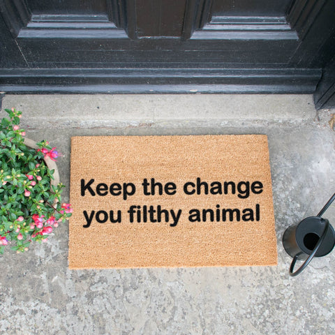 Keep The Change Doormat RUGSANDROOMS 