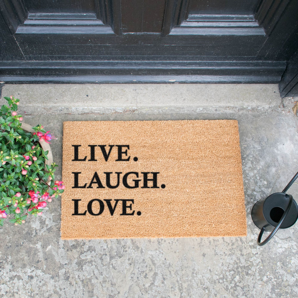 Live Laugh Love Doormat RUGSANDROOMS 