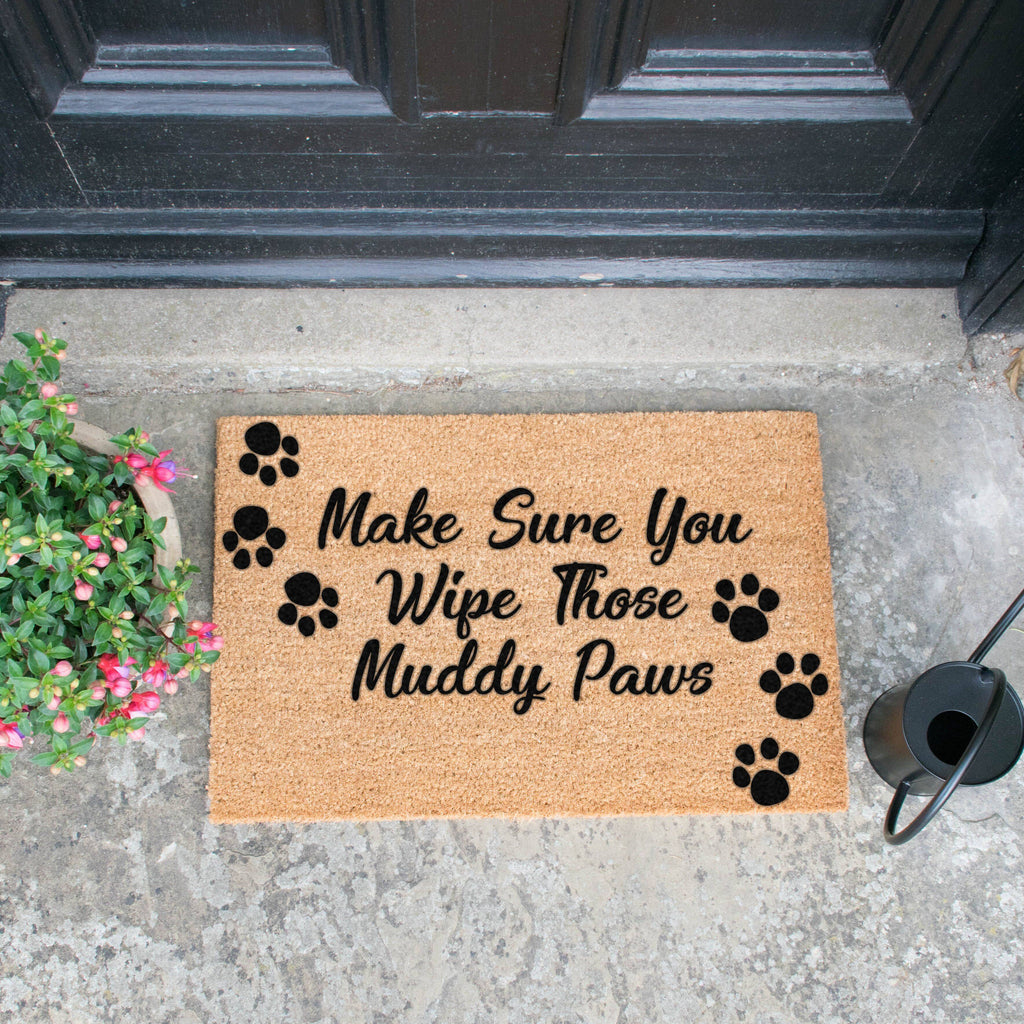 Make Sure You Wipe Those Muddy Paws Doormat RUGSANDROOMS 