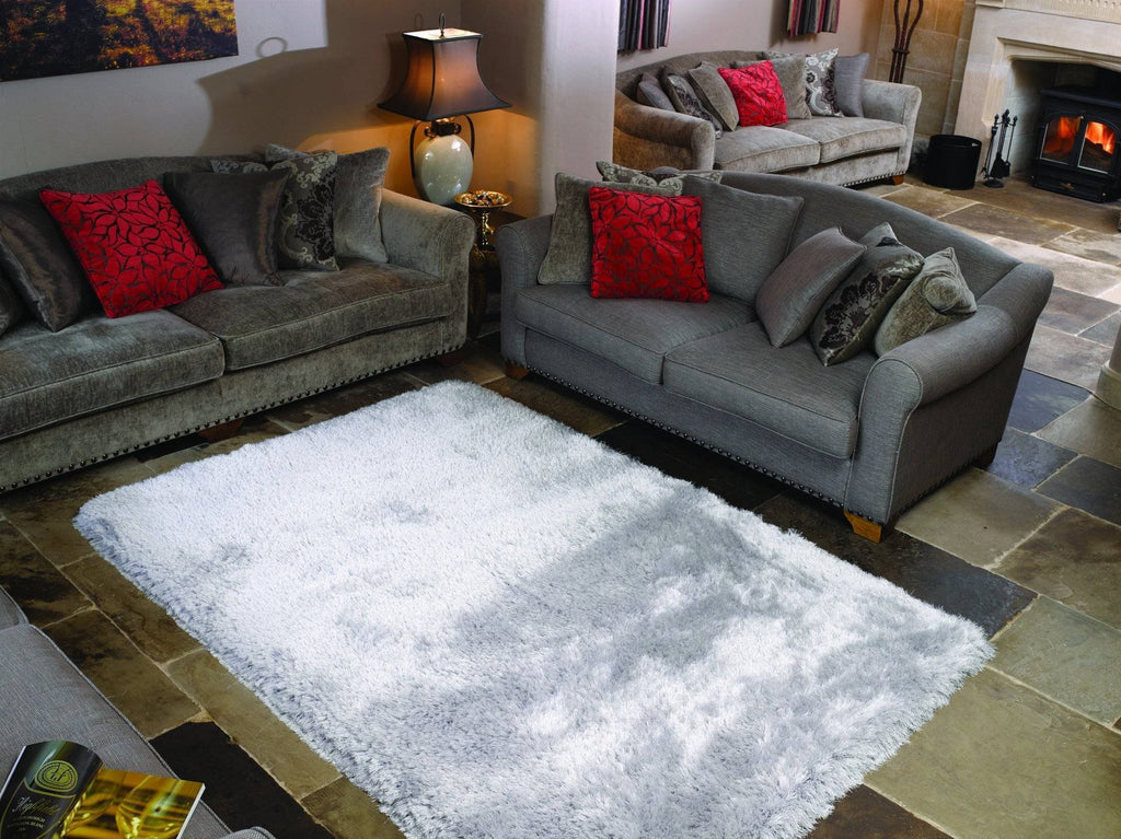 Neval Silver Area Rug RUGSANDROOMS 
