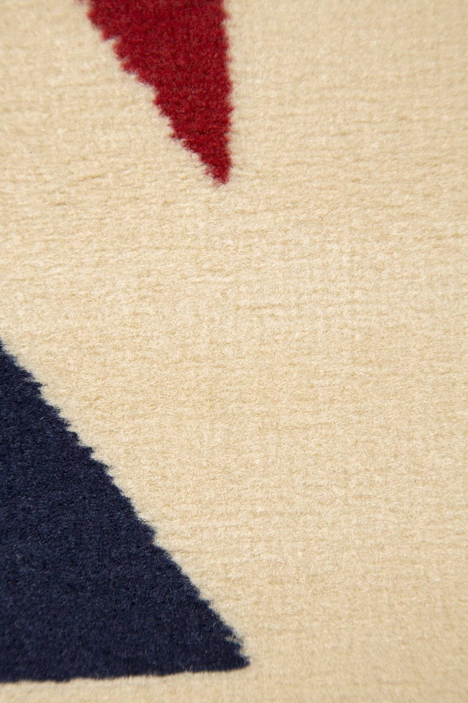 Yuri Red/White Area Rug RUGSANDROOMS 