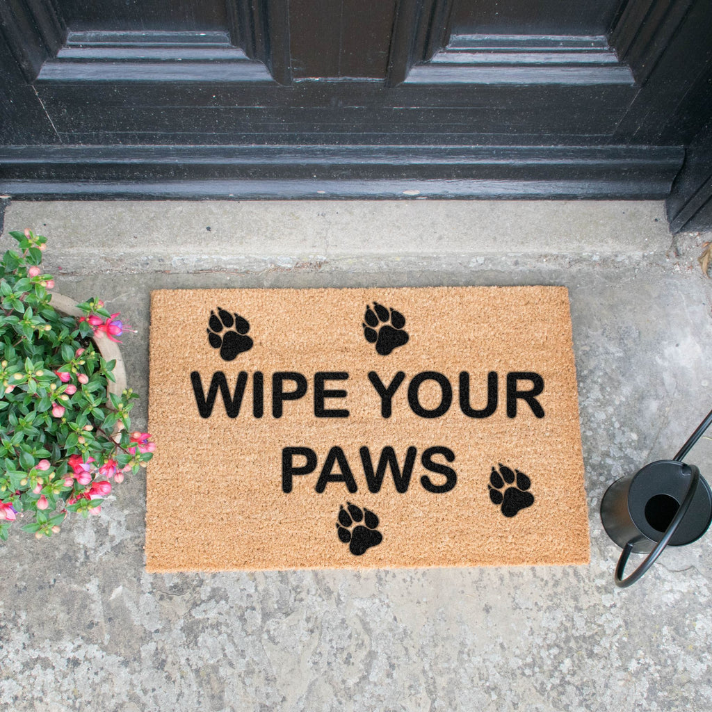 Wipe Your Paws Doormat RUGSANDROOMS 