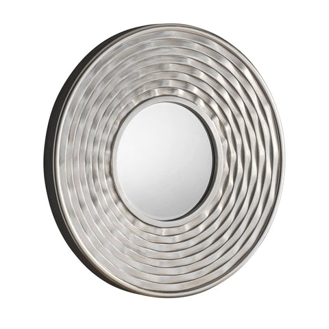 Circles Silver Accent Mirror gagandeepstore 