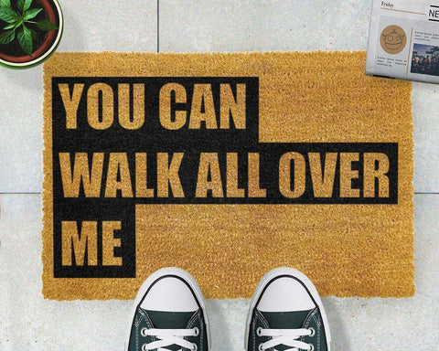 Walk All Over Me Doormat RUGSANDROOMS 